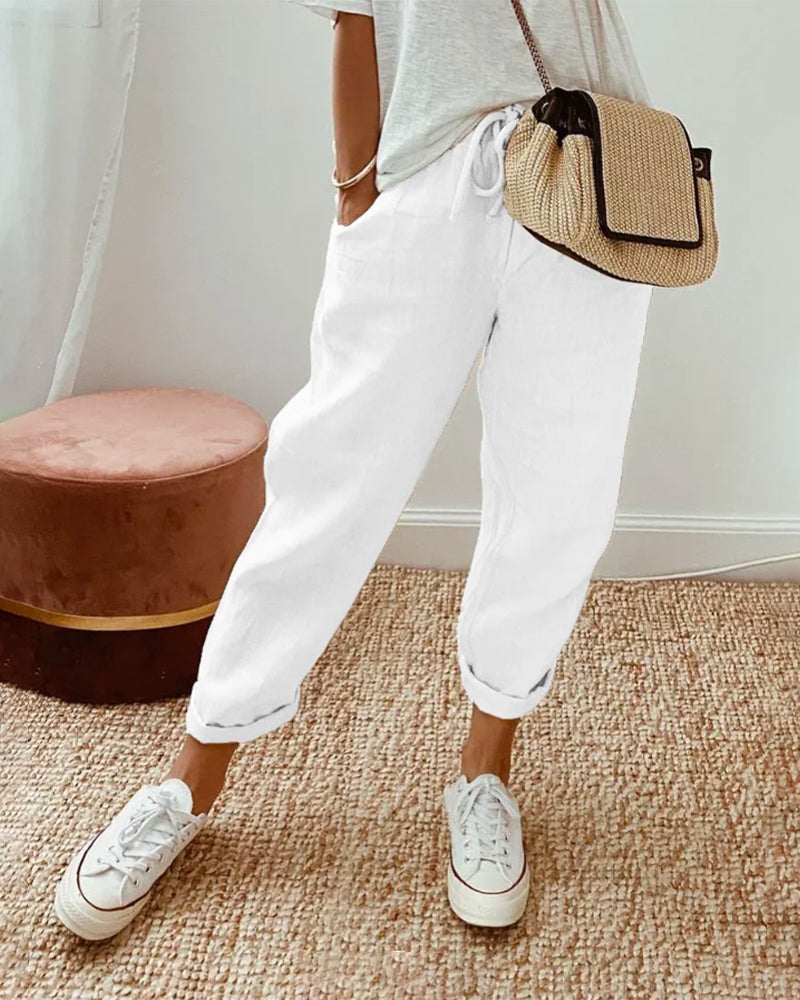 Sharon™ - Anti-Sweat Luxe Linen Pants