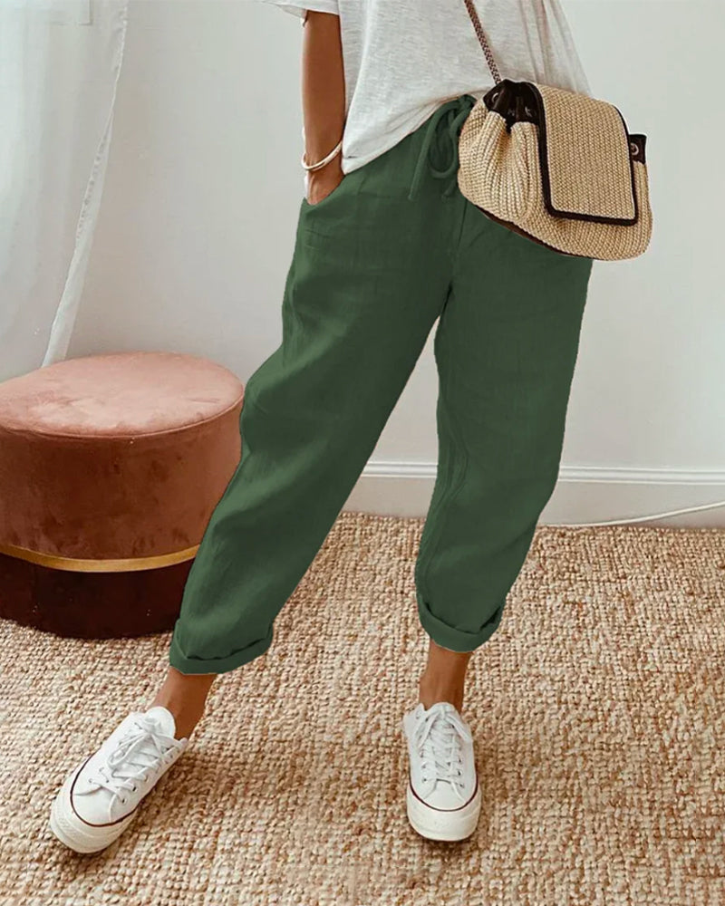 Sharon™ - Anti-Sweat Luxe Linen Pants