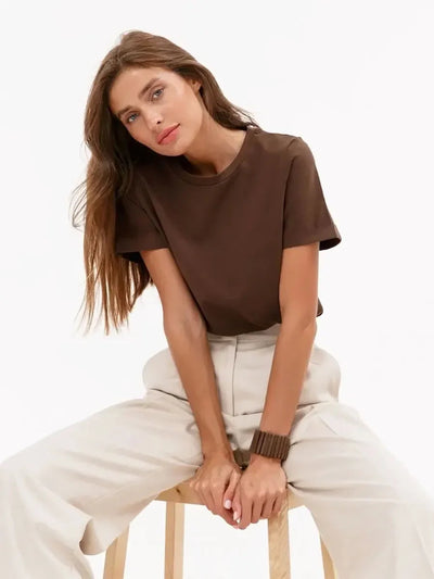 Lena | Cotton Basic Oversized T-shirt