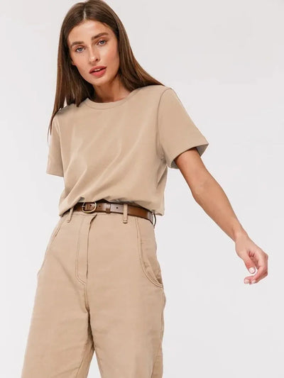 Lena | Cotton Basic Oversized T-shirt