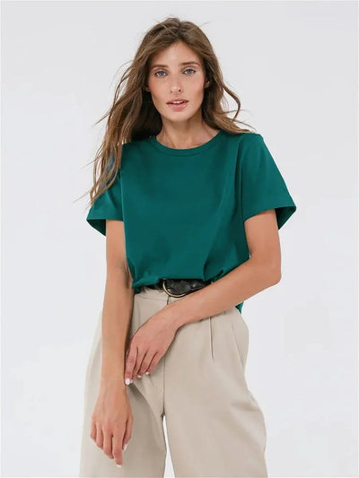 Lena | Cotton Basic Oversized T-shirt