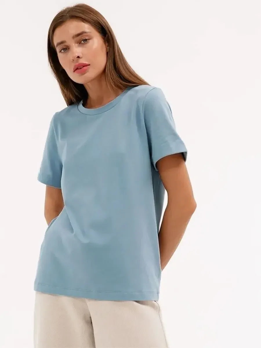 Lena | Cotton Basic Oversized T-shirt