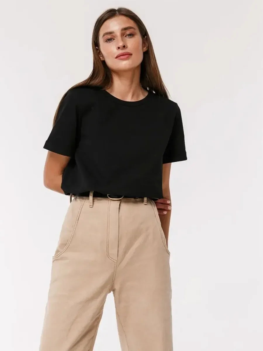 Lena | Cotton Basic Oversized T-shirt