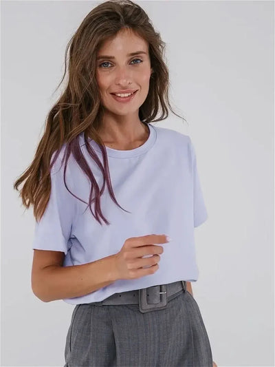 Lena | Cotton Basic Oversized T-shirt