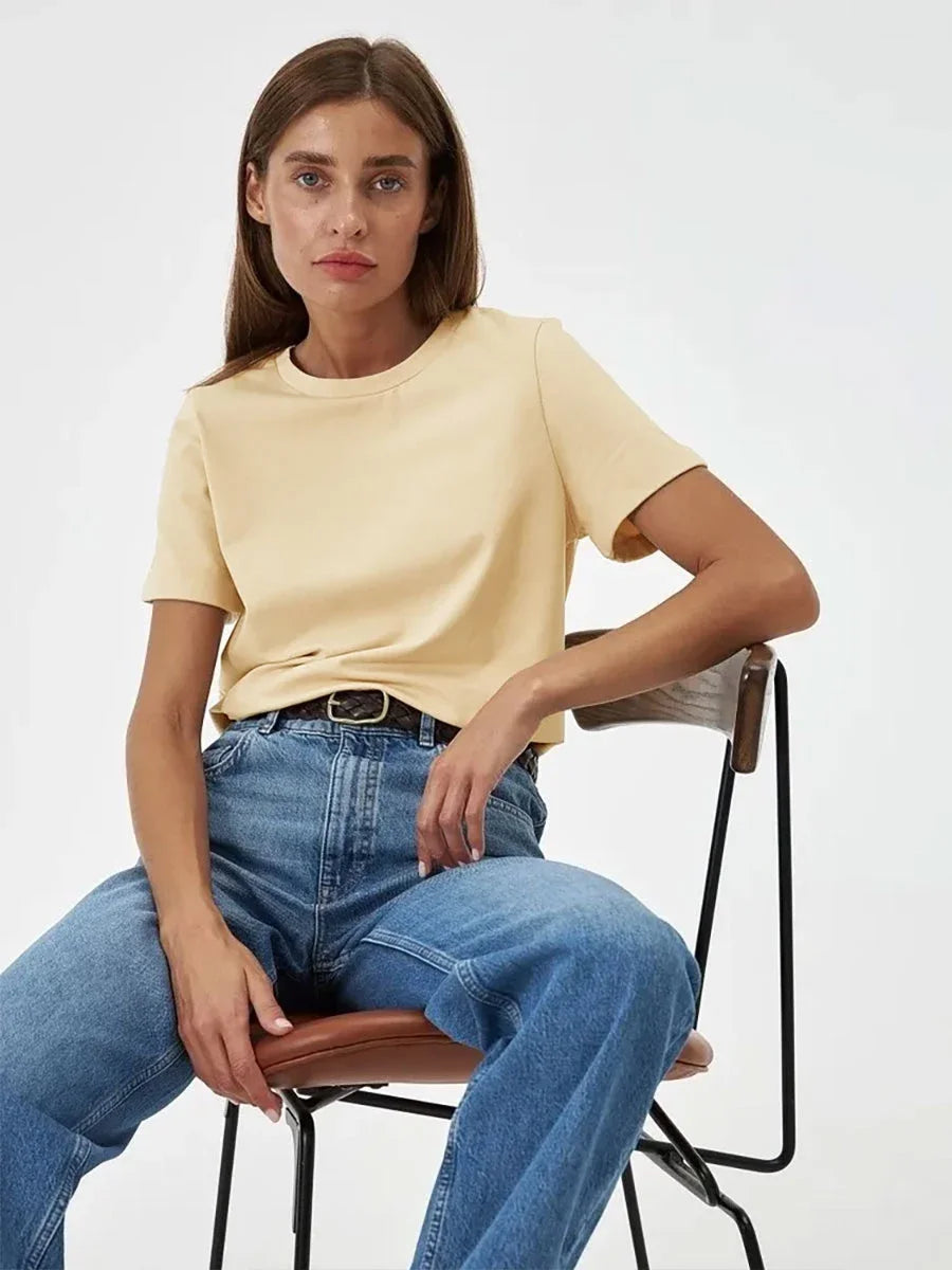 Lena | Cotton Basic Oversized T-shirt